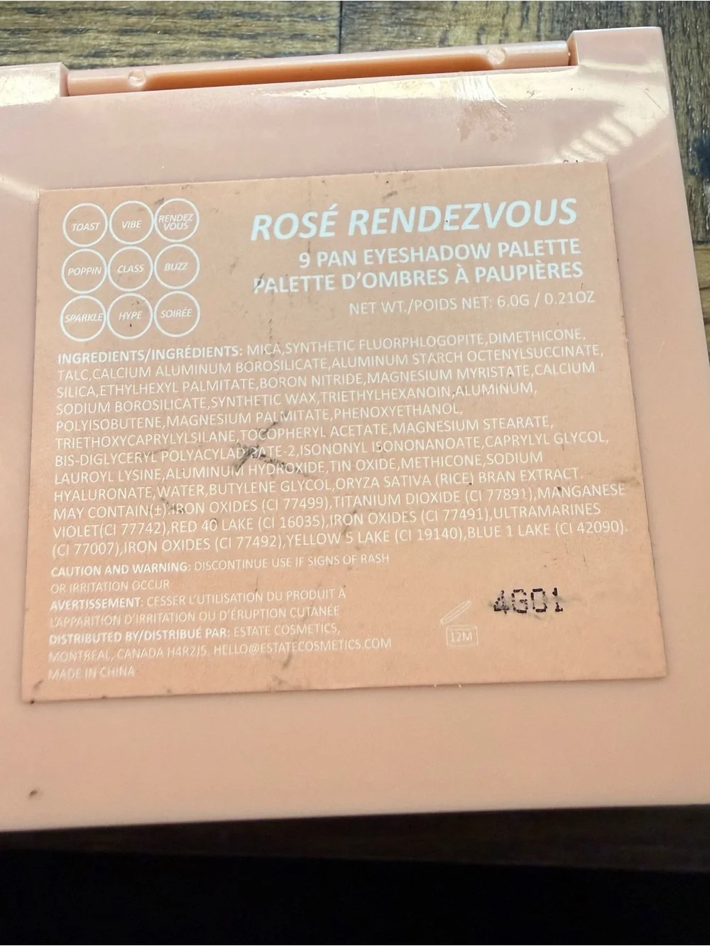 Estate 9-Color Peach & Pink Eyeshadow Palette